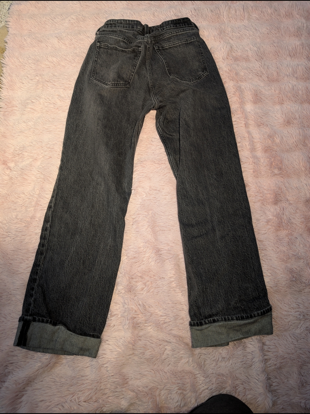 Abercrombie & Fitch High-Rise Relaxed Straight Jeans - Charcoal Gray - Picture 2 of 4